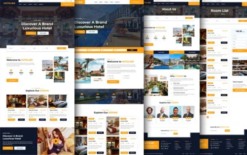 Hotelier – Hotel HTML Template Pro